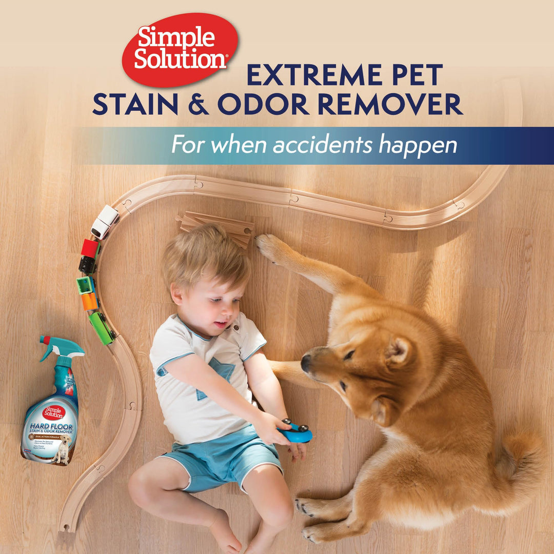 Simple Solution Extreme Stain &amp; Odor Remover, Enzyme Stain Cleaner, 32oz