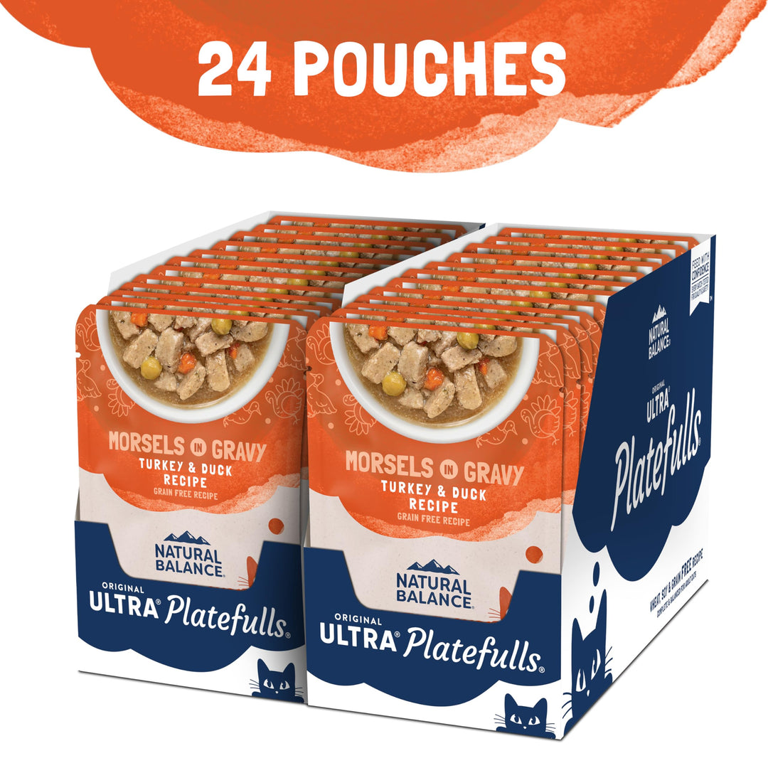 Natural Balance Original Ultra Platefulls, Turkey &amp; Duck, 3 oz, 24 Pack
