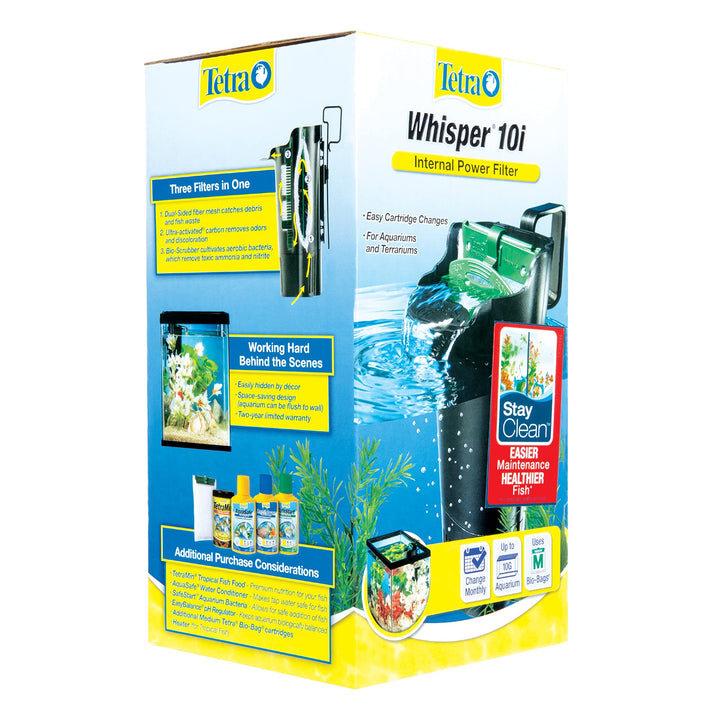 Tetra Whisper 85 GPH Internal Power Filter For Aquariums