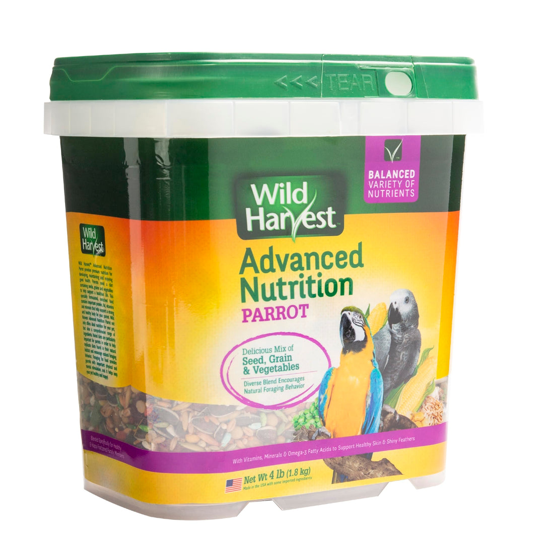 Wild Harvest Advanced Nutrition Bird Food For Parrots, 4 lbs