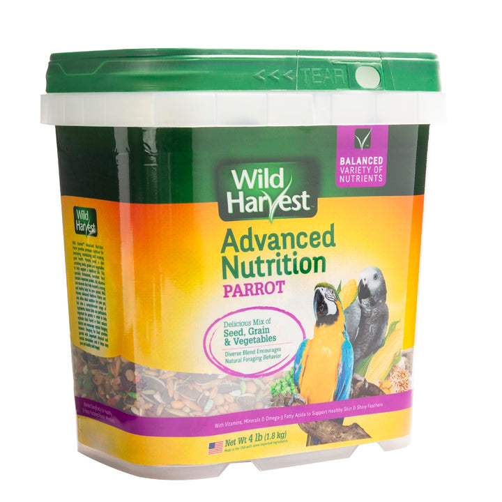 Wild Harvest Advanced Nutrition Bird Food For Parrots, 4 lbs