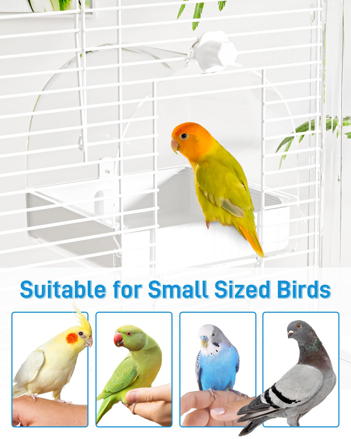 BUCATSTATE Hanging Bird Bath for Cage, 3 in 1 Multifunction Bird Bath/Bowl/House, Bird Cage Accessories Suitable for Small to Medium Birds, Like Lovebirds, Finches, Parakeets, Mannikin