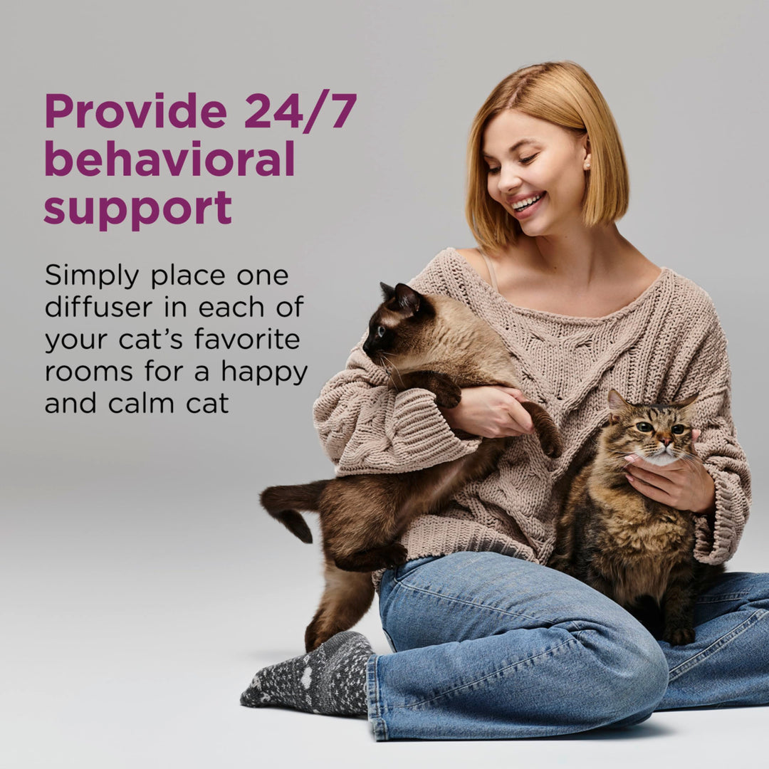 Comfort Zone Multi Cat Calming 3 Room Value Kit, 3 Diffusers &amp; 6 Refills