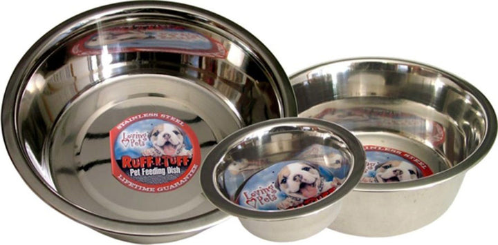 Loving Pets Traditional Stainless Steel Dog Bowl Silver, 1ea/5 qt