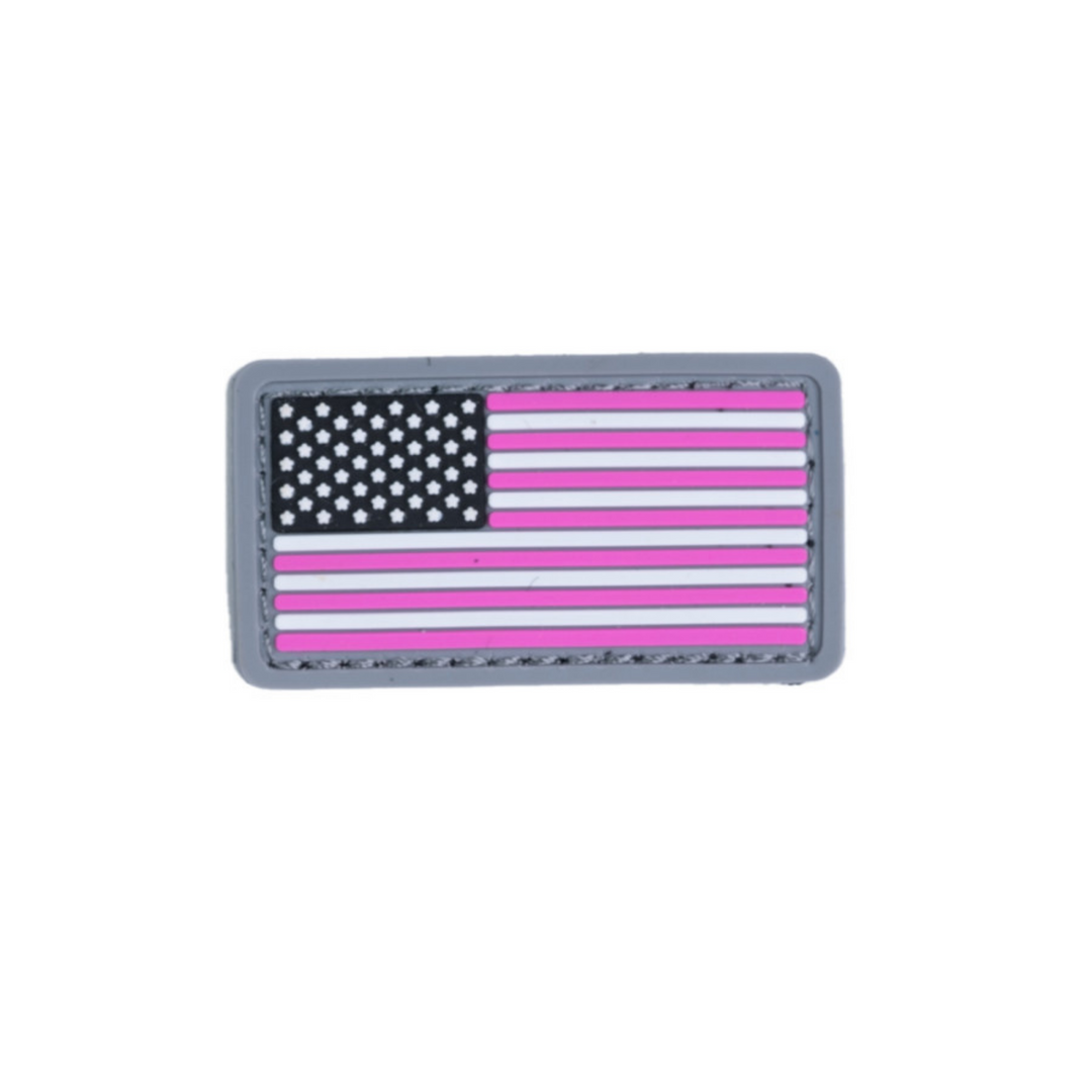 Boss Dog Tactical Collar Patch Pink USA Flag, One Size