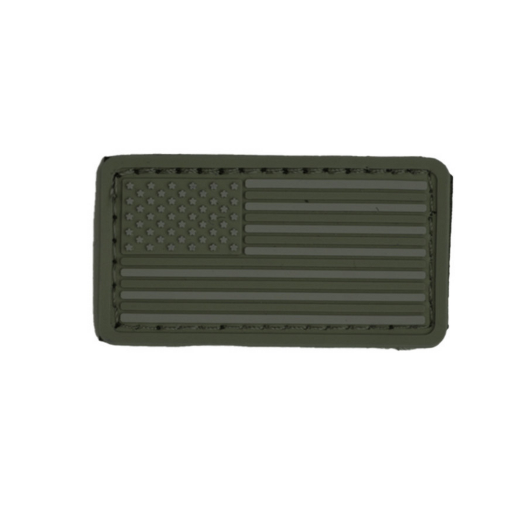 Boss Dog Tactical Collar Patch Green USA Flag, 1ea/One Size