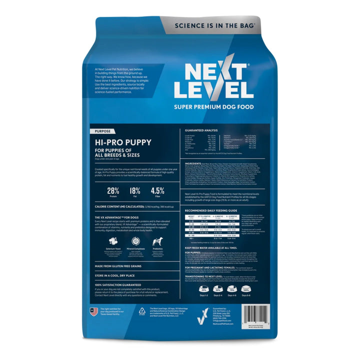 Next Level Hi-Pro Puppy Dry Dog Food 40lbs