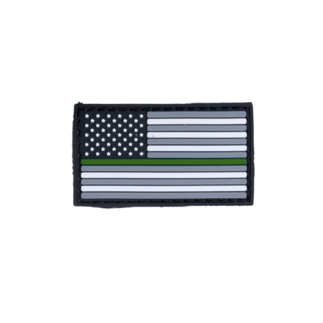 Boss Dog Tactical Collar Patch USA Thin Green Line, 1ea/One Size