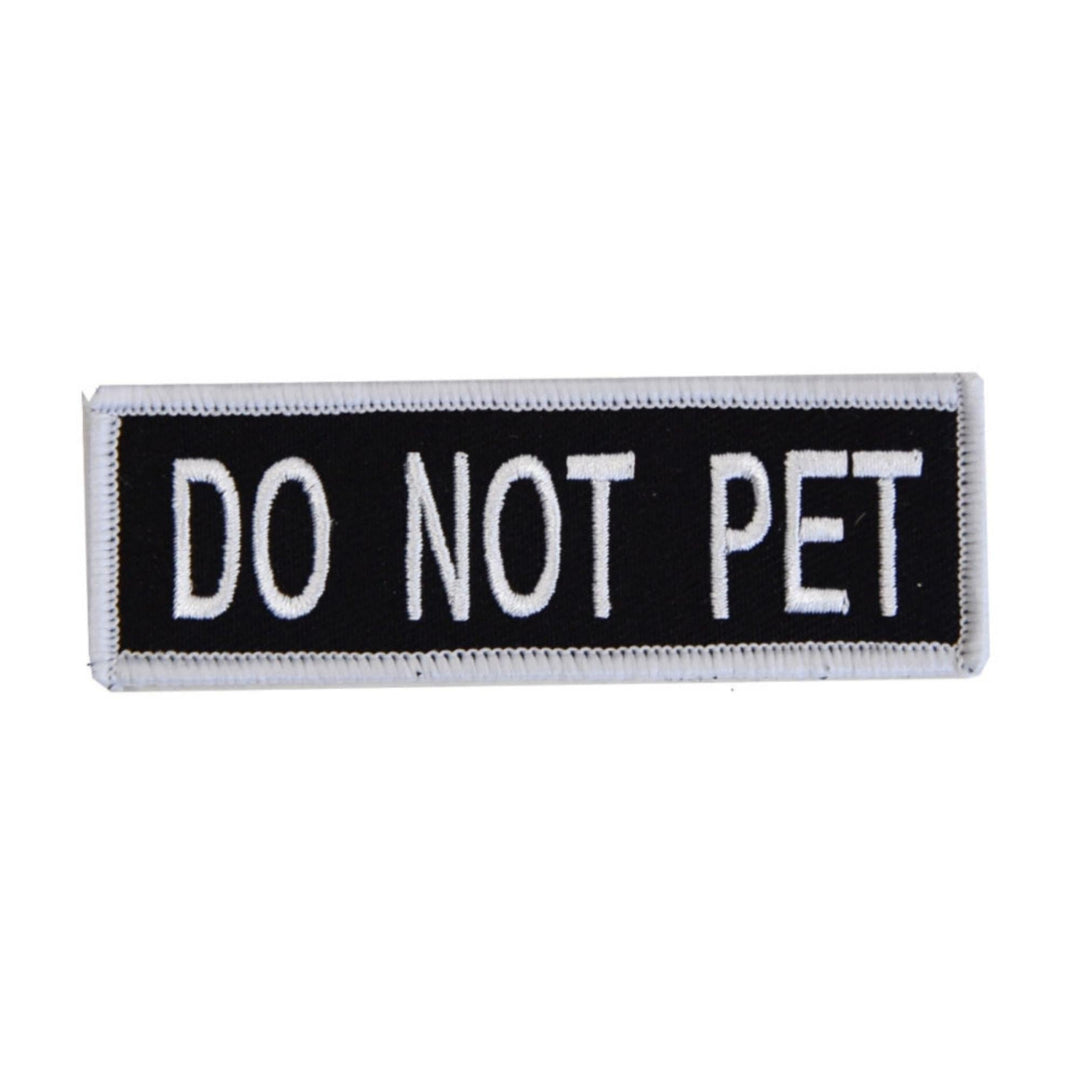 Boss Dog Tactical Harness Patch Do Not Pet, 1ea/SM