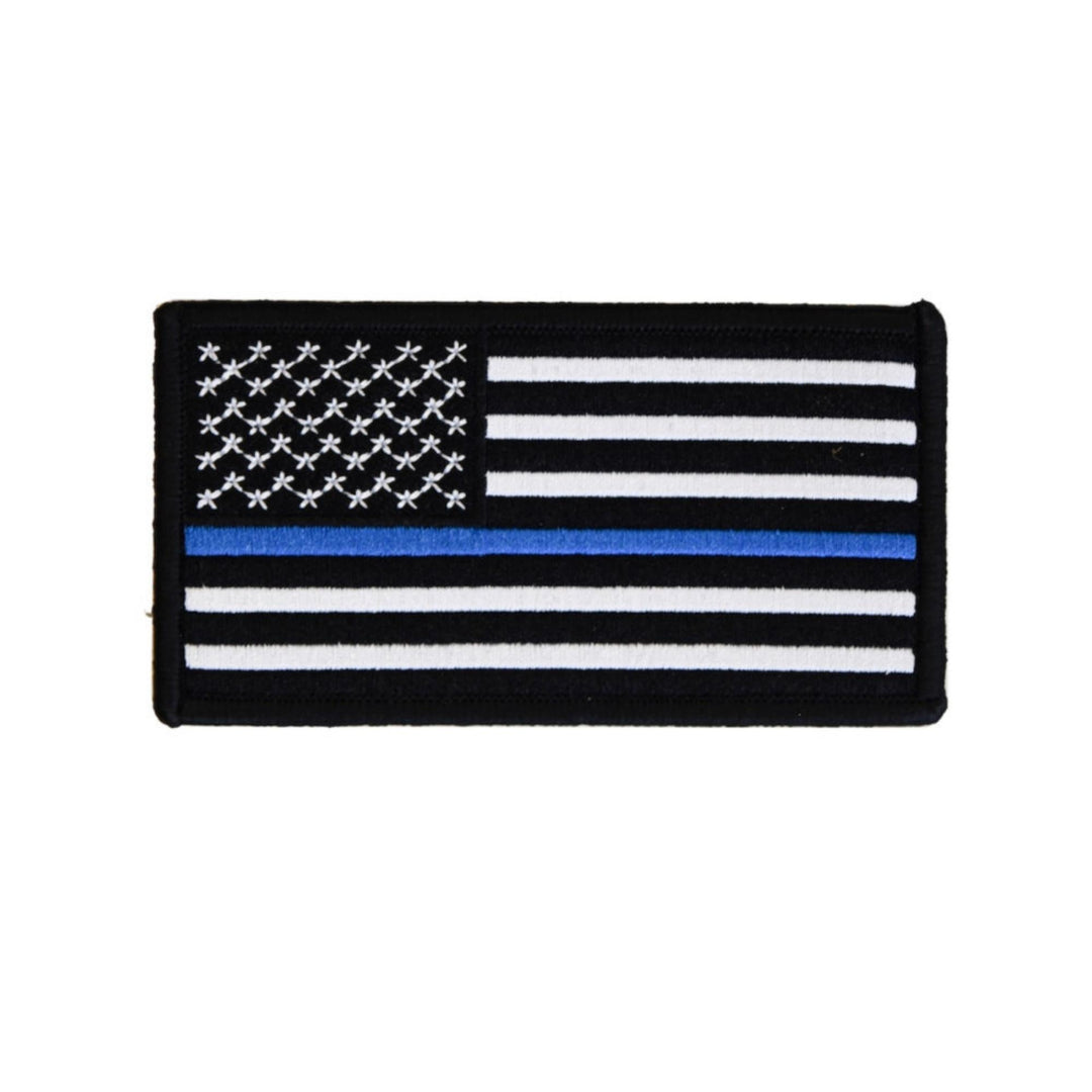 Boss Dog Tactical Harness Patch USA Thin Blue Line, 1ea/LG