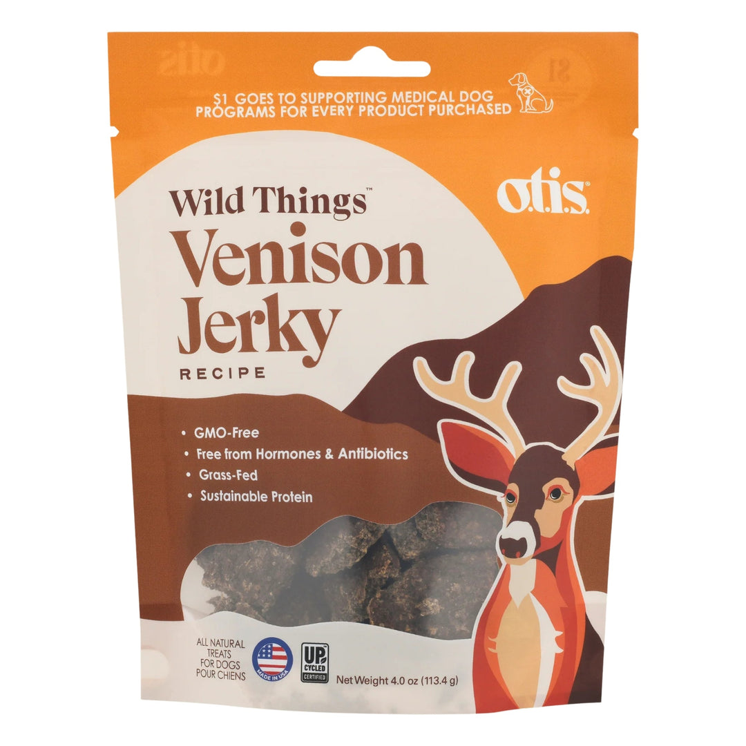 Otis Dog Wild Things Venison Jerky 4oz.