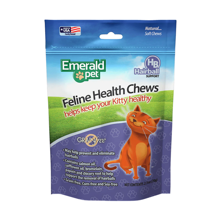 Emerald Pet Hairball Formula Chicken Flavor Cat Chews 1ea/2.5 oz-
