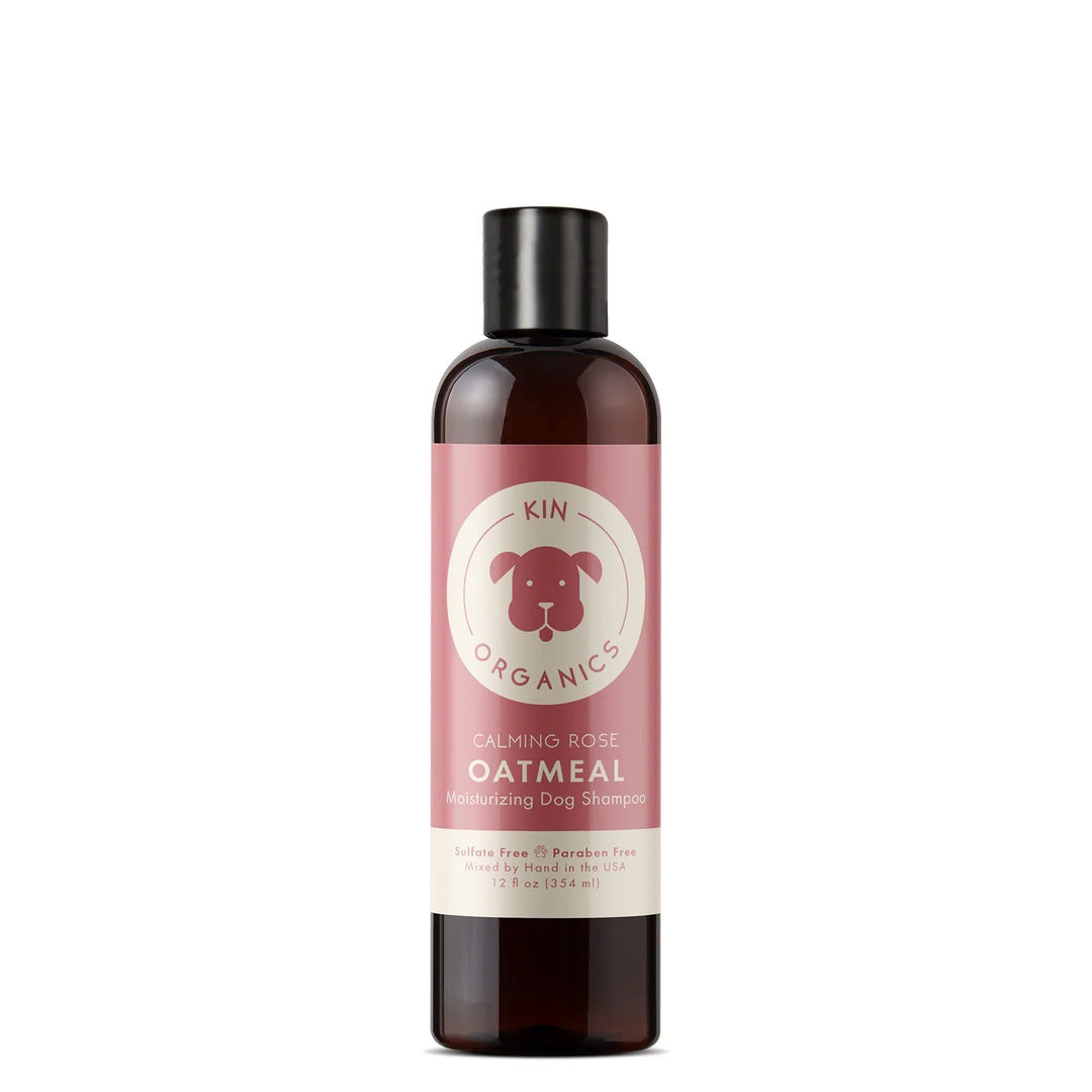 Kin+Kid Coat Oatmeal Calm Rose 12oz. Kin Organics Shampoo