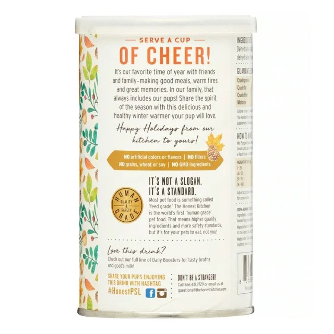 The Honest Kitchen Dog Cat Instant Pumpkin Latte 4Oz