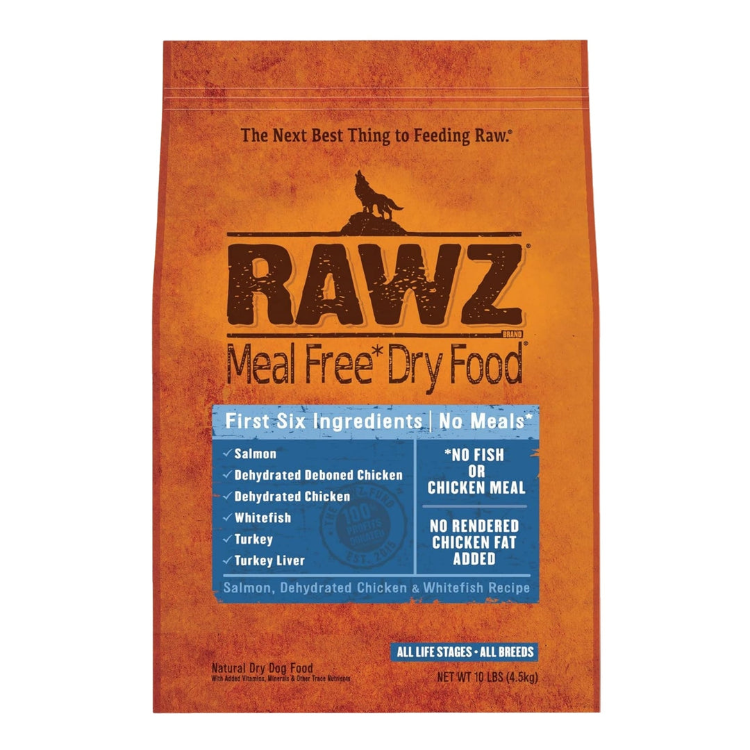 Rawz Dog Salmon Chicken Whitefish 10Lb Meal Free