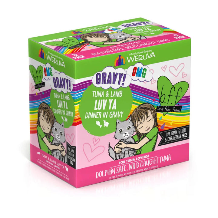 BFF Cat Omg Gravy Luv Ya Tuna & Lamb 3oz. Pouch - (Case of 12)