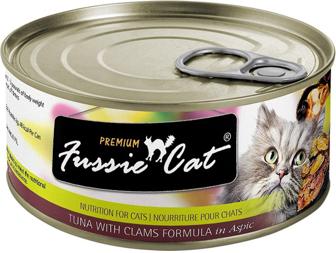 Fussie Cat Premium Tuna Clams  In Aspic 2.82oz/24 Can