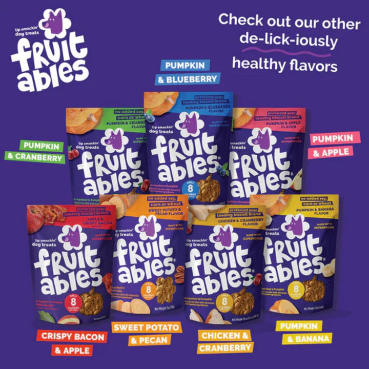 Fruitables Crunchy Baked Dog Treats Pumpkin Apple 1ea/7 oz