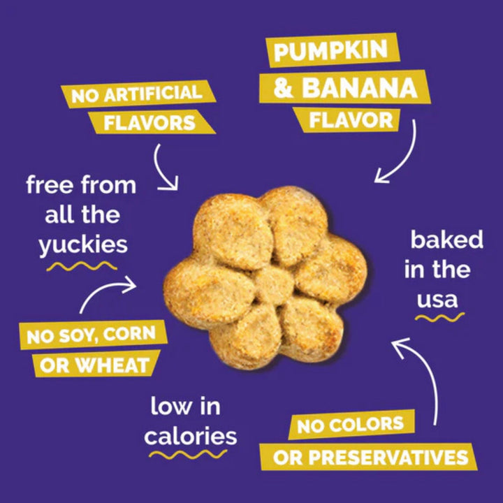 Fruitables Crunchy Baked Dog Treats Pumpkin Banana 1ea/7 oz