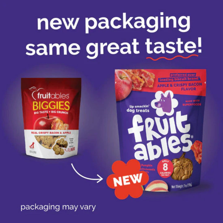 Fruitables Crunchy Baked Dog Treats Crispy Bacon and Apple 1ea/7 oz
