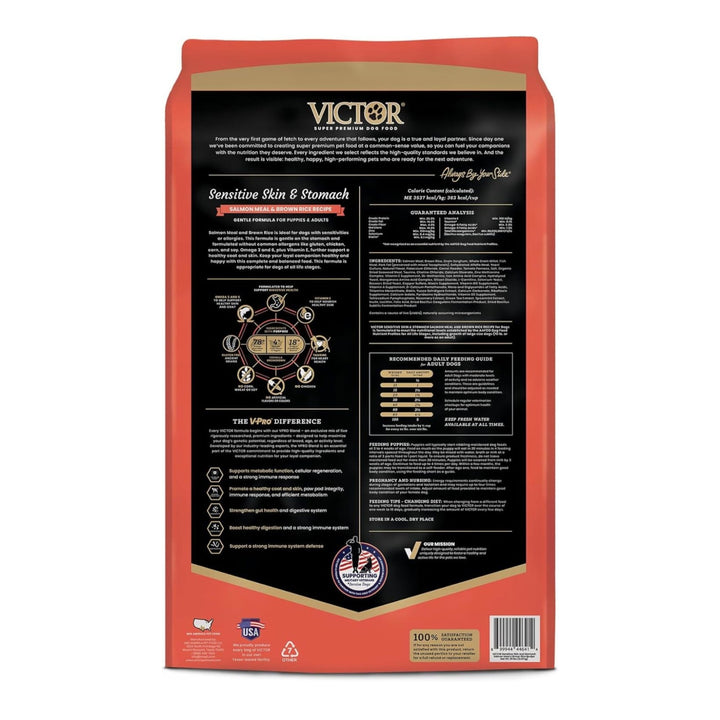 Victor Super Premium Dog Food Sensitive Skin & Stomach
Salmon & Brown Rice, 1ea/5 lb