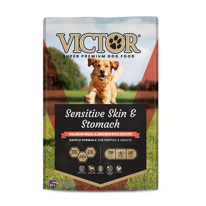 Victor Super Premium Dog Food Sensitive Skin & Stomach
Salmon & Brown Rice, 1ea/5 lb