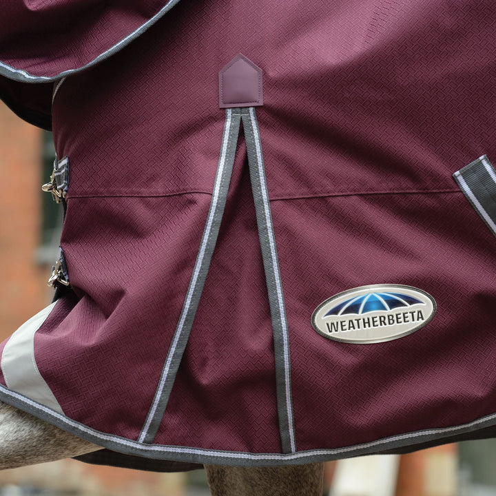 WeatherBeeta ComFiTec Plus Dynamic II Standard Neck Medium Horse Blanket, Black/Red/Silver, 51"