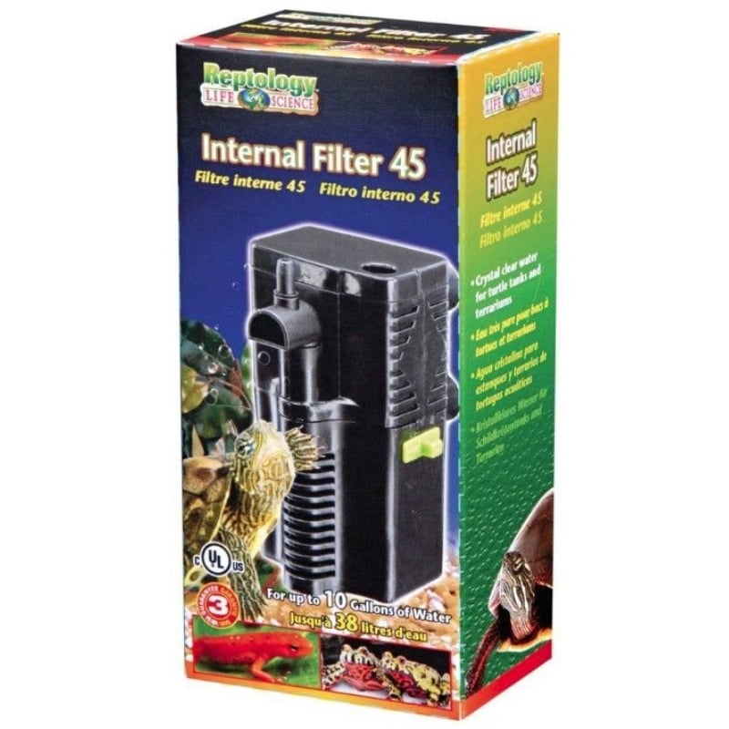 Reptology Internal Filter 45 - 45 gph (up to 10 gallons)-