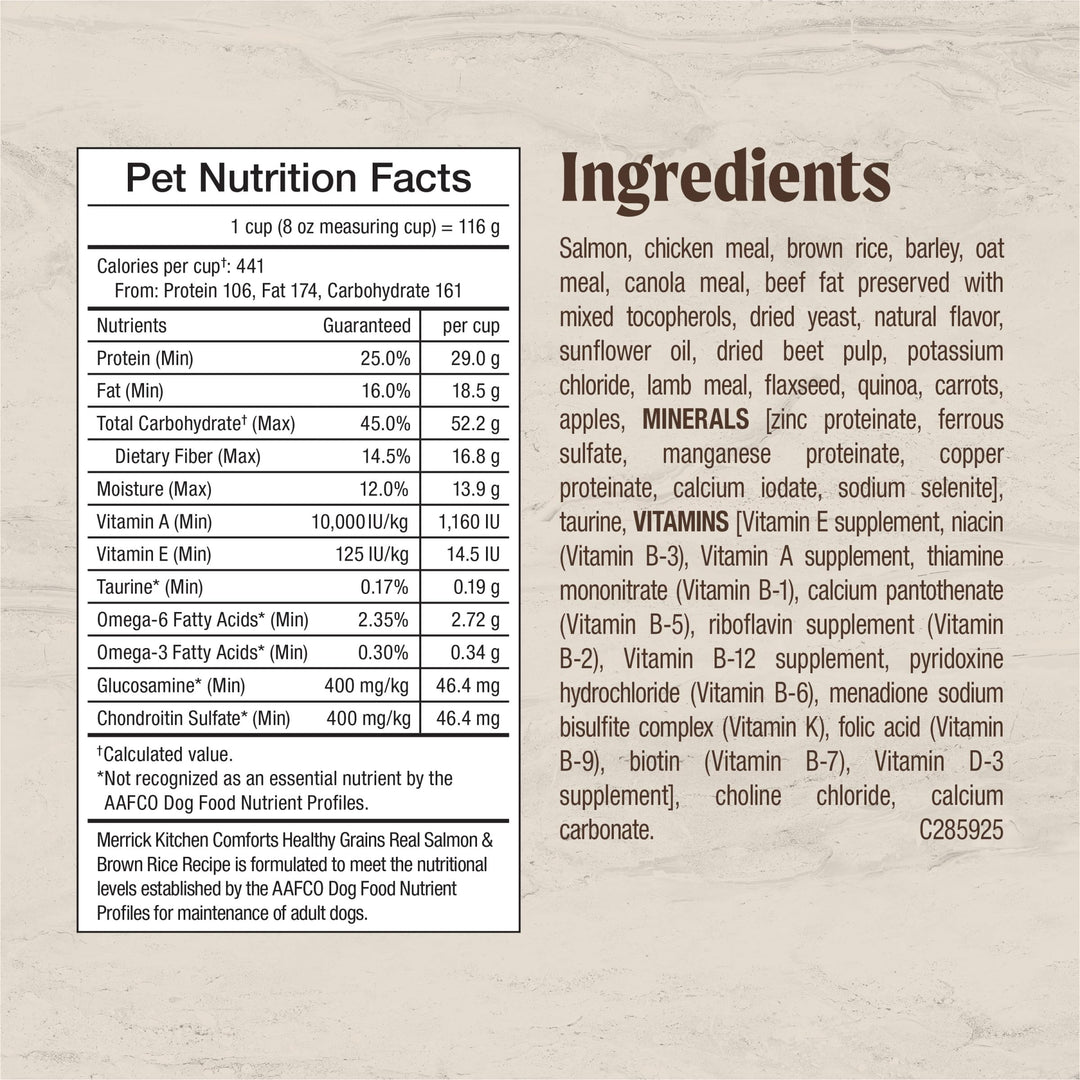 Merrick Kitchen Comforts Premium Adult Dry Dog Food, 22 lb. Bag