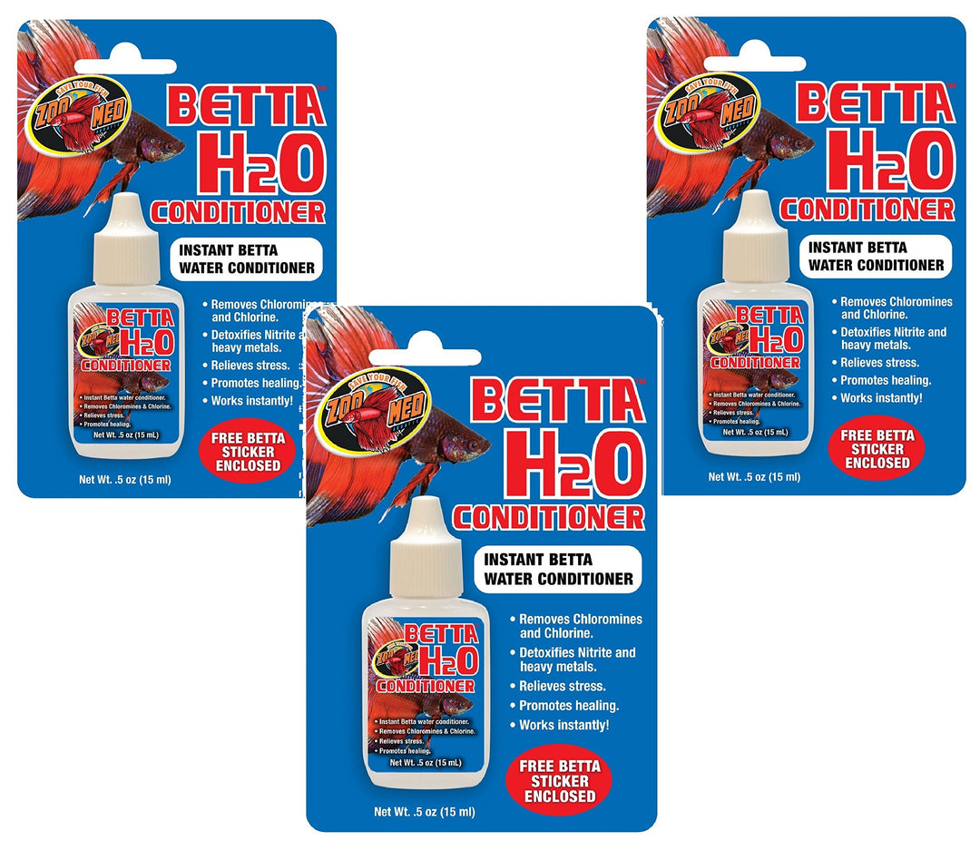 Zoo Med Betta H2o Water Conditioner .5oz (3 Pack)