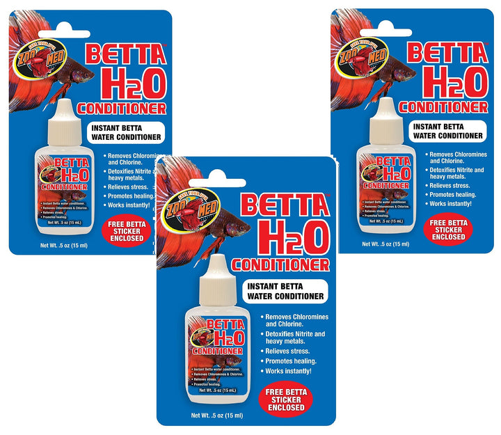 Zoo Med Betta H2o Water Conditioner .5oz (3 Pack)