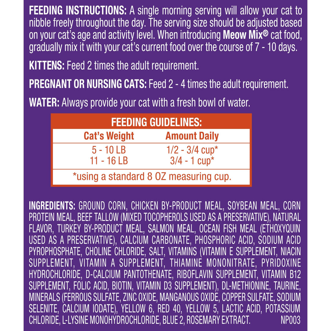 Meow Mix Original Choice Dry Cat Food, 6.3 Pound Bag