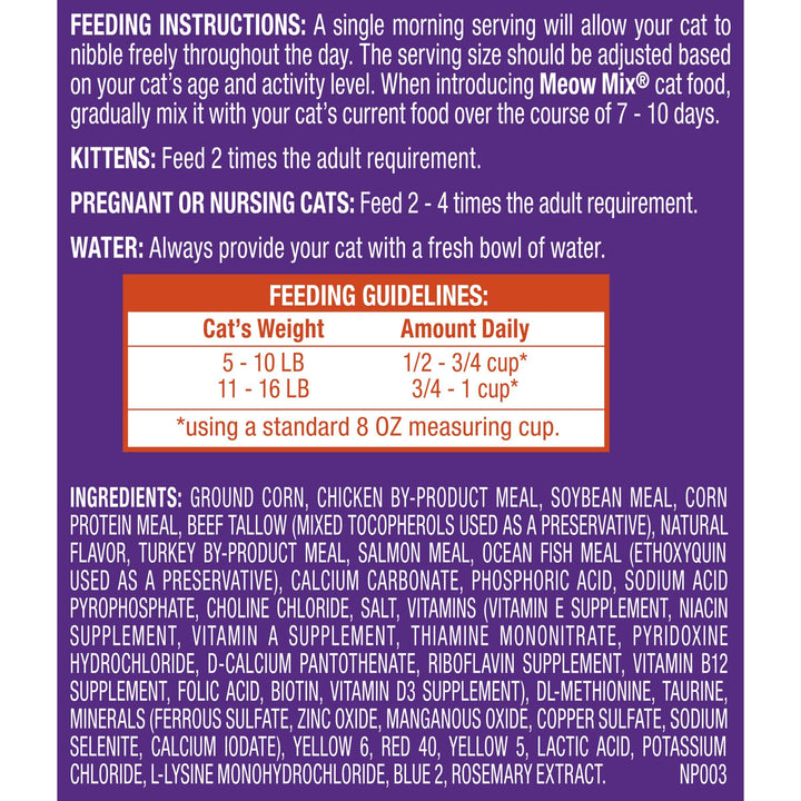 Meow Mix Original Choice Dry Cat Food, 6.3 Pound Bag