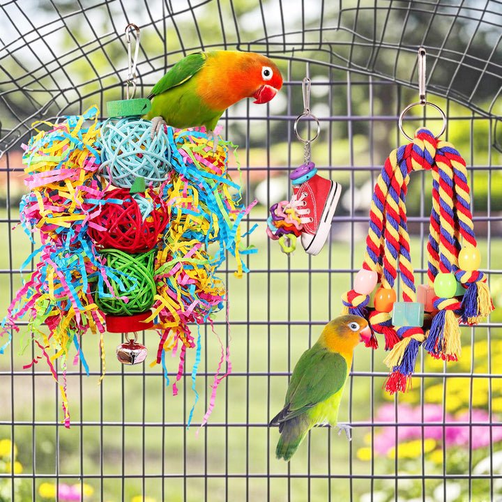 ESRISE Parrot Parakeet Bird Toys, Cockatiel Budgies Cage Toys