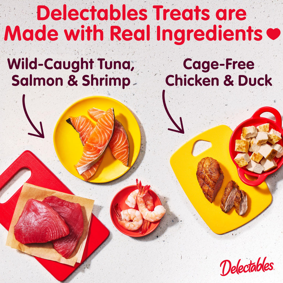 Delectables Squeeze Up Lickable Cat Treat Tube Variety Pack, 20 CT