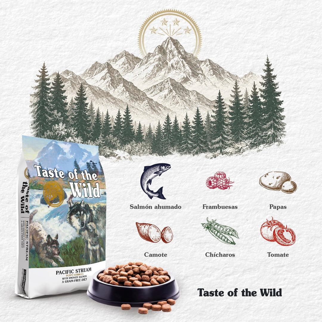 Taste of the Wild Pacific Stream Puppy Dry Dog Food, Salmon, 28lb