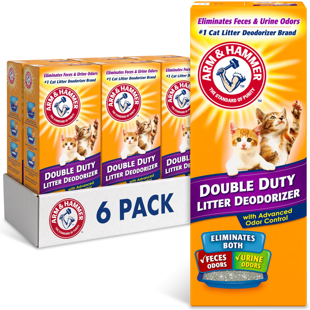 ARM &amp; HAMMER Cat Litter Deodorizer Double Duty, 30 oz, 6 Pack