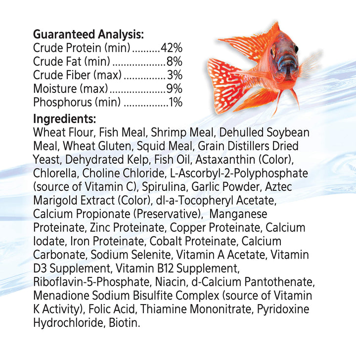 Aqueon Cichlid Food Color Enhancing 4.5 Ounces Color