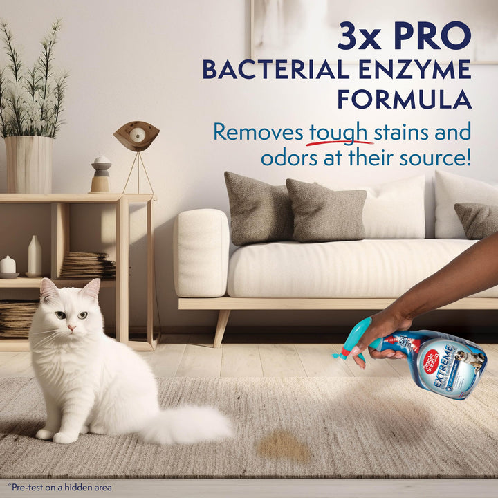 Simple Solution Extreme Stain &amp; Odor Remover, Enzyme Stain Cleaner, 32oz