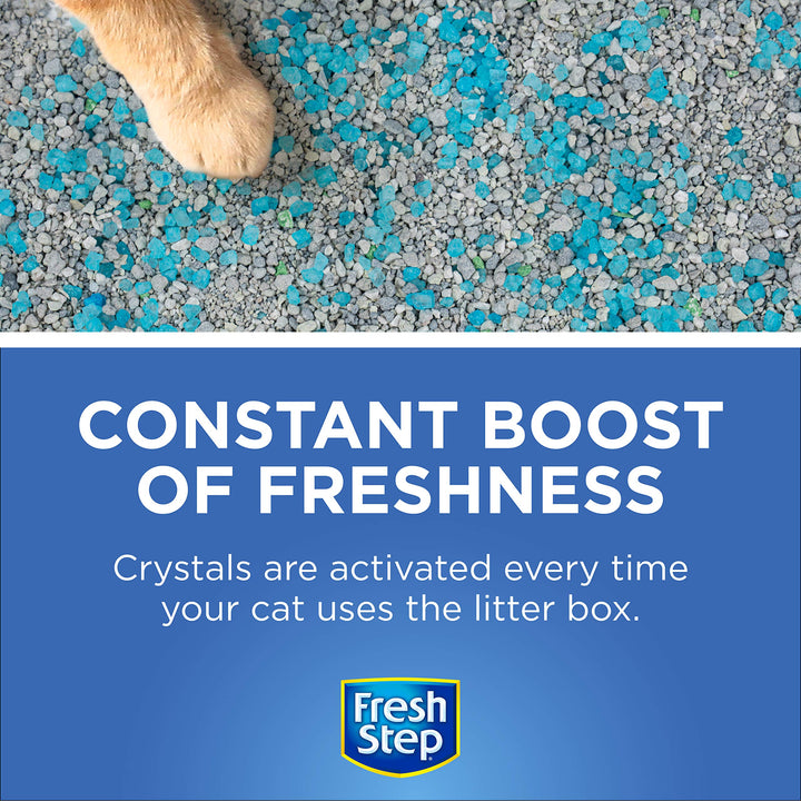 Fresh Step Cat Litter Deodorizer Crystals, Fresh Scent, 15 oz, 3 Pack