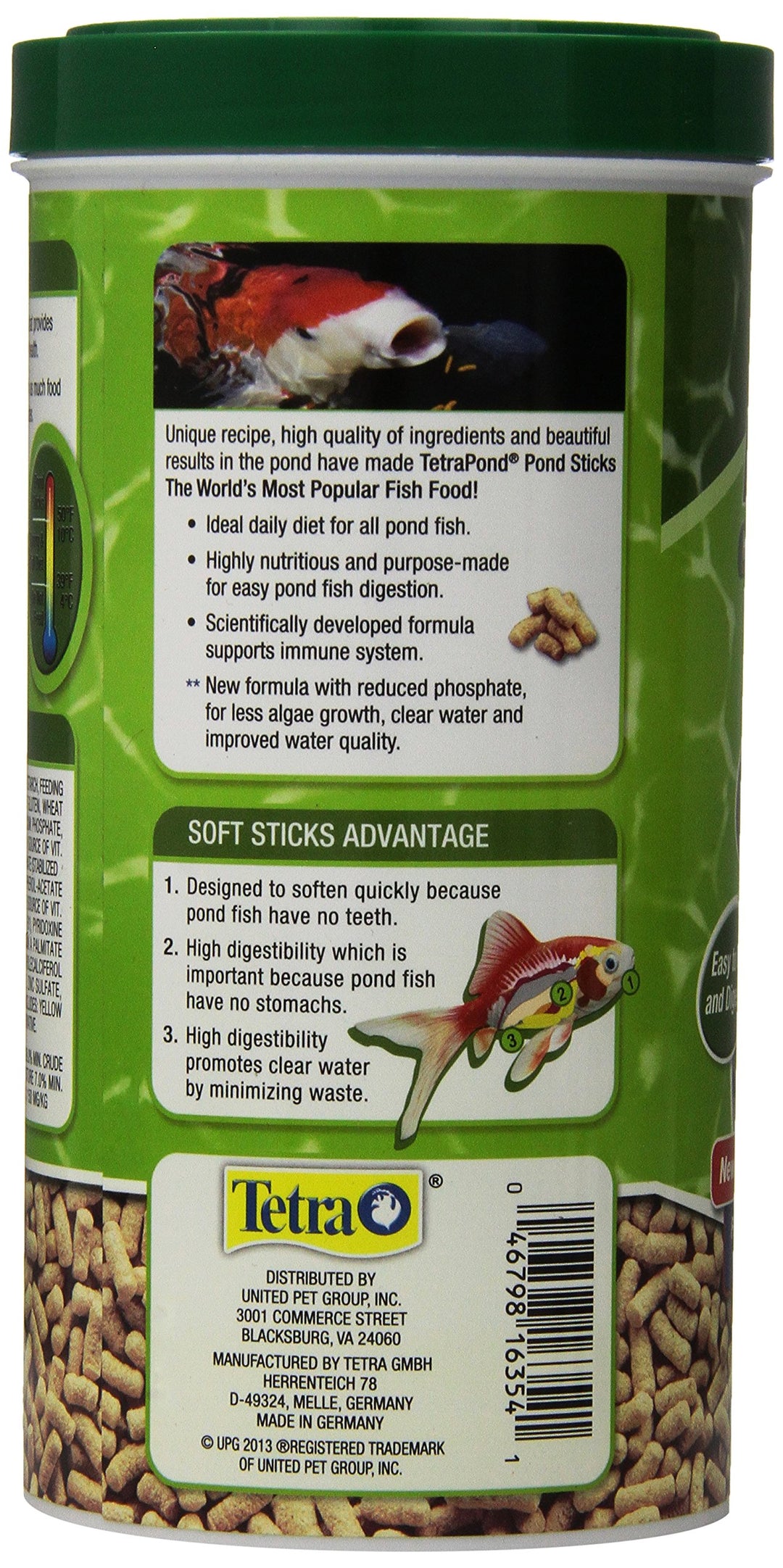 Tetra Pond Sticks, Fish Food, for Goldfish and Koi, 3.53 Ounces | Pack of 2 | Healthy Nutrition