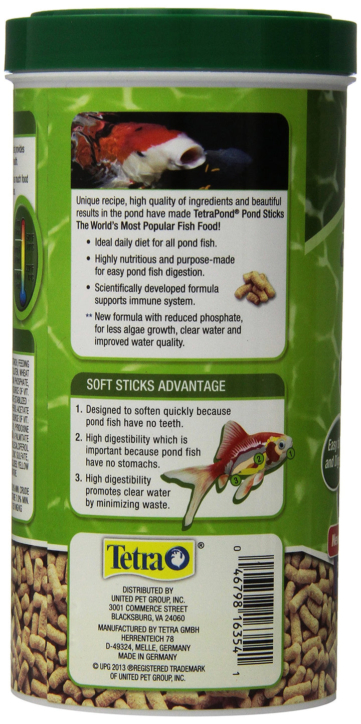Tetra Pond Sticks, Fish Food, for Goldfish and Koi, 3.53 Ounces | Pack of 2 | Healthy Nutrition