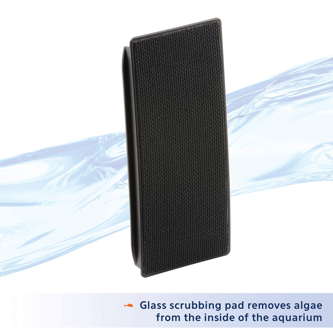 Aqueon Aquarium Algae Scraper, Fish Tank Magnetic Glass Cleaner for Glass/Acrylic, Large