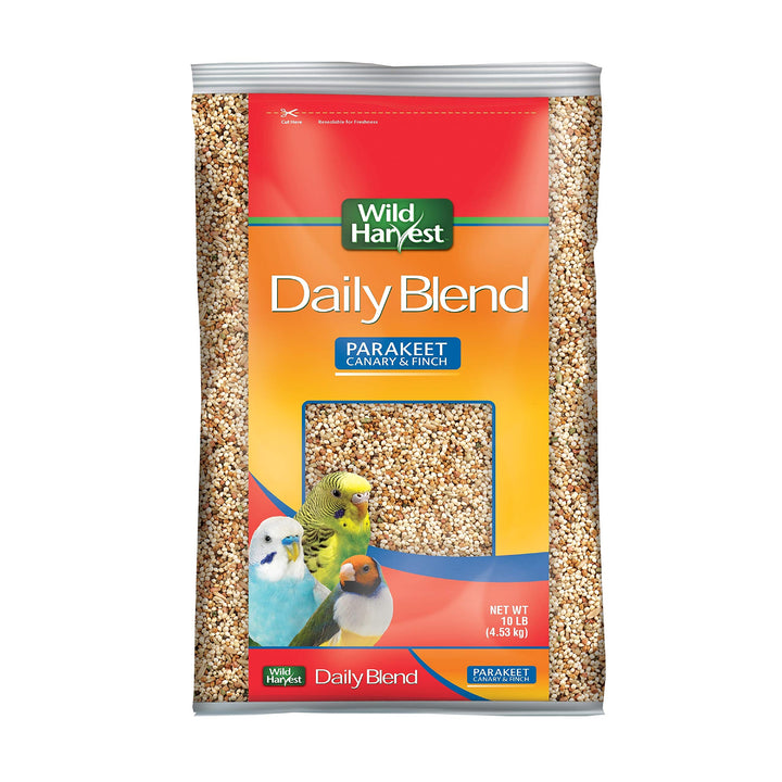 Wild Harvest Daily Blend Bird Food For Parakeet, Canary &amp; Finch,10 lbs