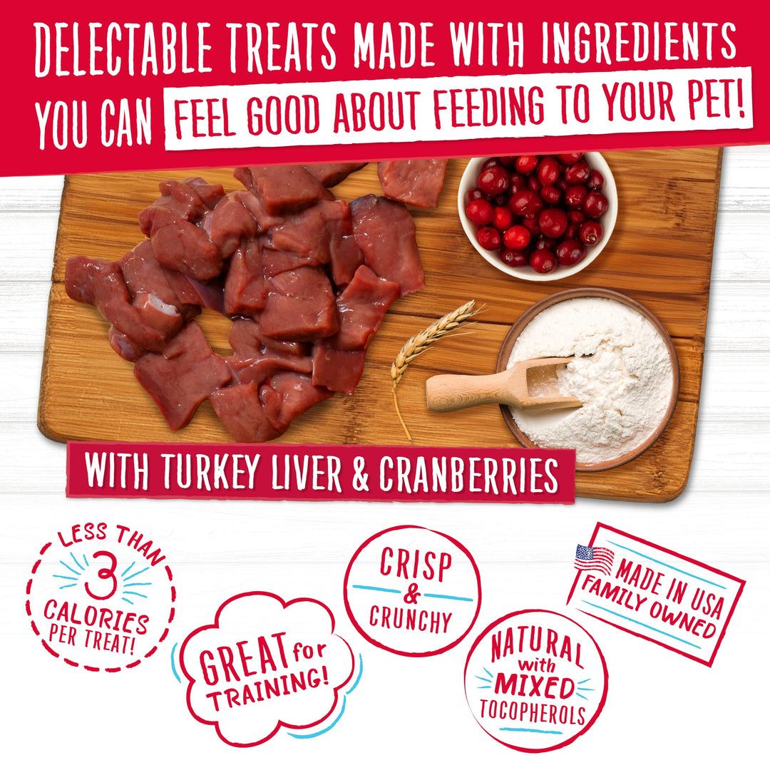 Charlee Bear Original Dog Training Treats, Turkey Liver &amp; Cranberry, 16 oz