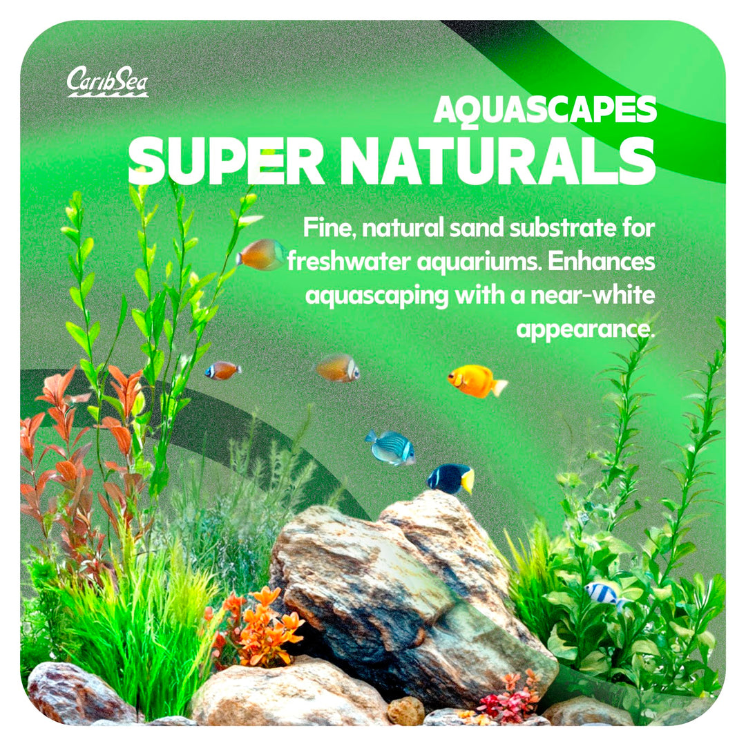 CaribSea Moonlight Sand - 20 lbs - Soft &amp; Natural Substrate for Freshwater Aquariums, Enhances Aesthetic Appeal &amp; Supports Aquatic Environments