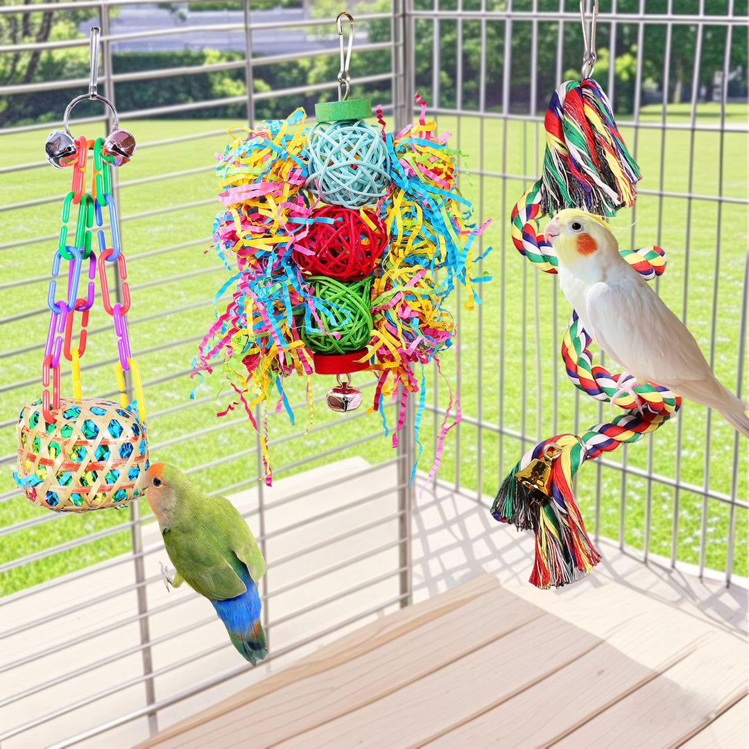 ESRISE Parrot Parakeet Bird Toys, Cockatiel Budgies Cage Toys