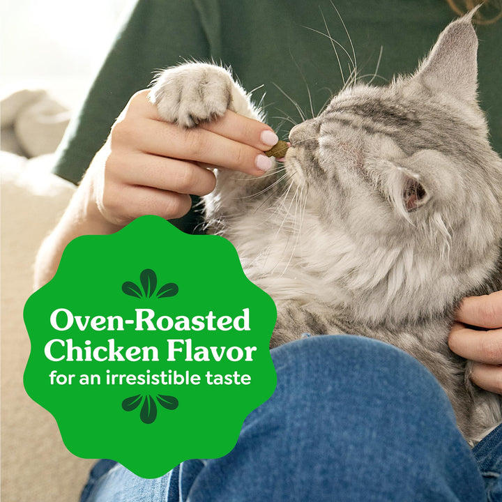 Greenies Feline Natural Dental Cat Treats, Roasted Chicken Flavor, 21 oz
