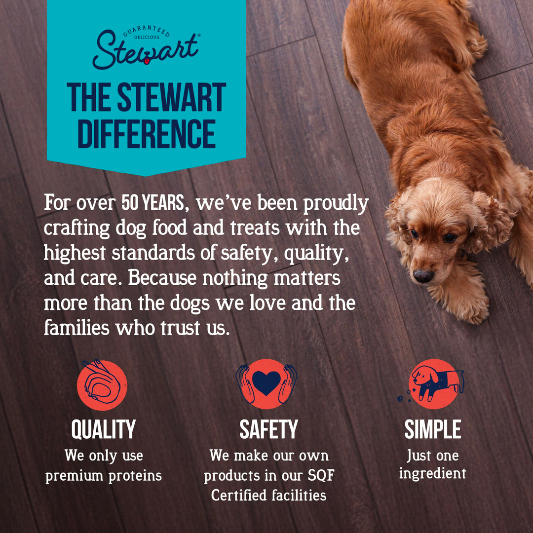 Stewart Freeze Dried Dog Treats, 100% Beef Liver, 3.5 oz Pouch