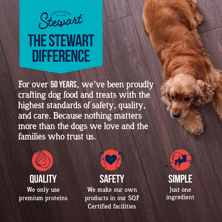 Stewart Freeze Dried Dog Treats, 100% Beef Liver, 3.5 oz Pouch
